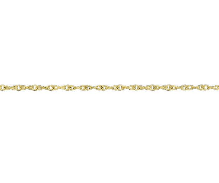 9ct Gold Prince of Wales Rope Chain - Rococo Jewellery