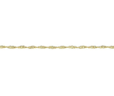 9ct Gold Prince of Wales Rope Chain - Various Lengths - Rococo Jewellery