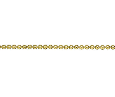 9ct Gold Bead Chain Necklace - Rococo Jewellery