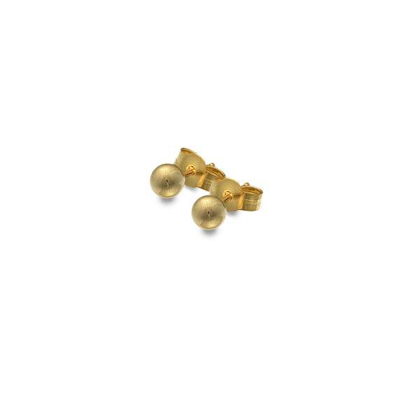 9ct Gold 4mm Ball Stud Earrings - Rococo Jewellery