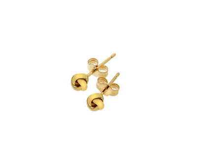 9ct Yellow Gold Love Knot Earrings - Rococo Jewellery