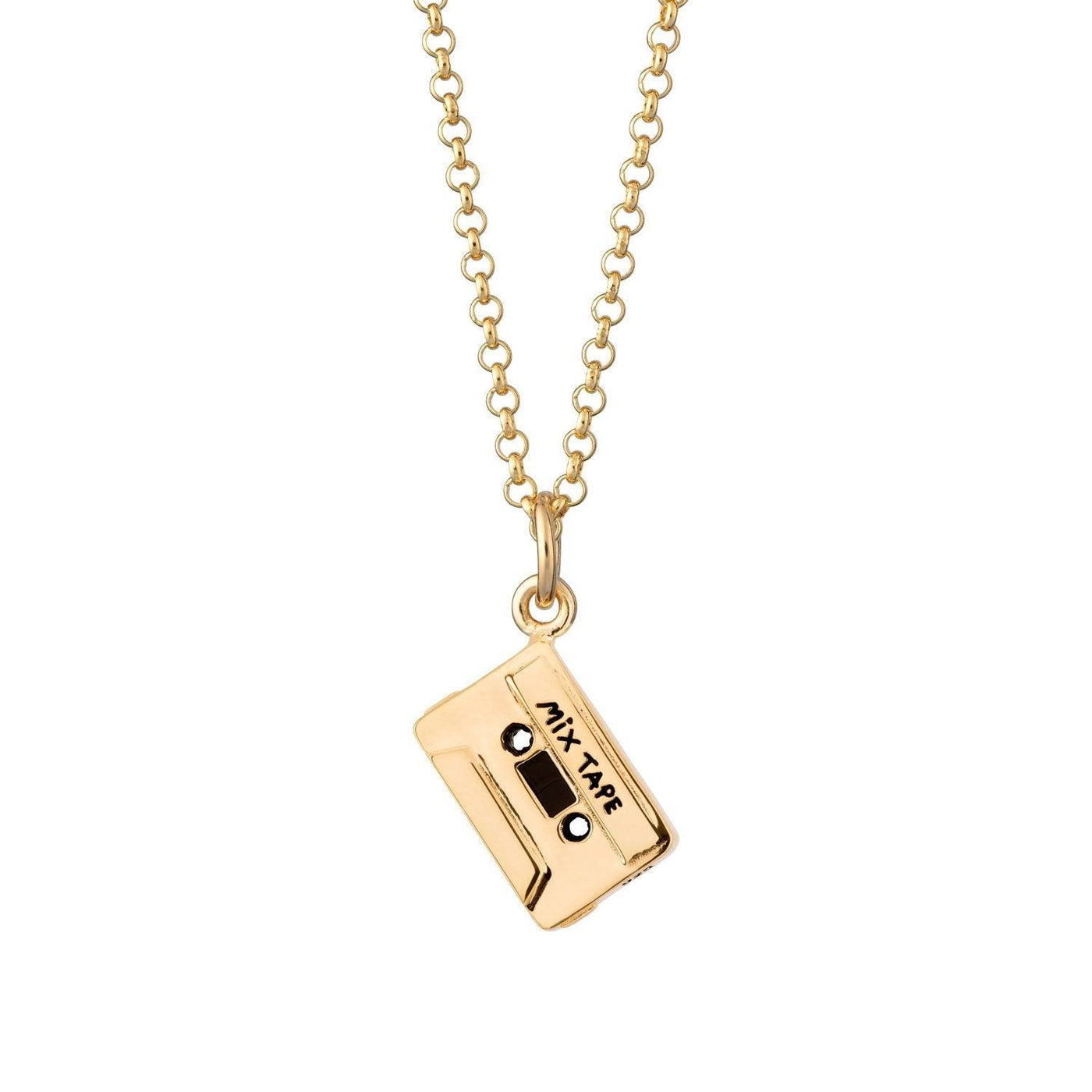 Scream Pretty Gold Plated Mix Tape Necklace - Rococo Jewellery
