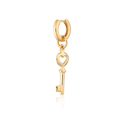 Scream Pretty Key Single Huggie Earring - Rococo Jewellery