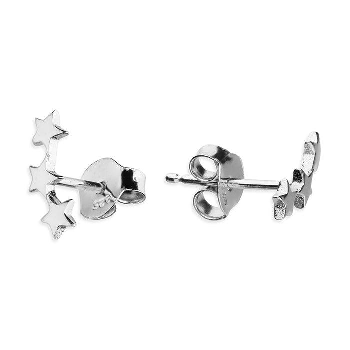 Three Stars Stud Earrings - Rococo Jewellery