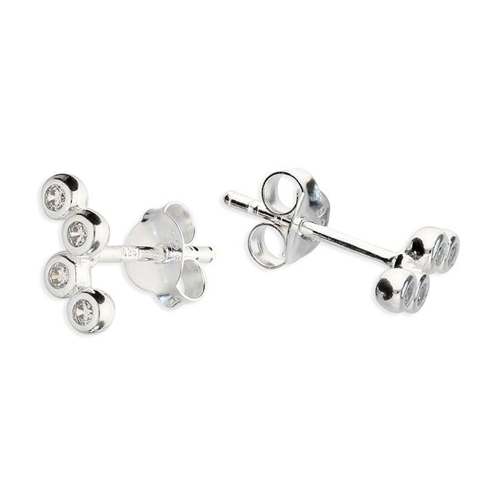 Cubic Zirconia Bubbles Stud Earrings - Rococo Jewellery