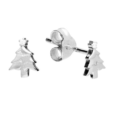 Christmas Tree Stud Earrings - Rococo Jewellery