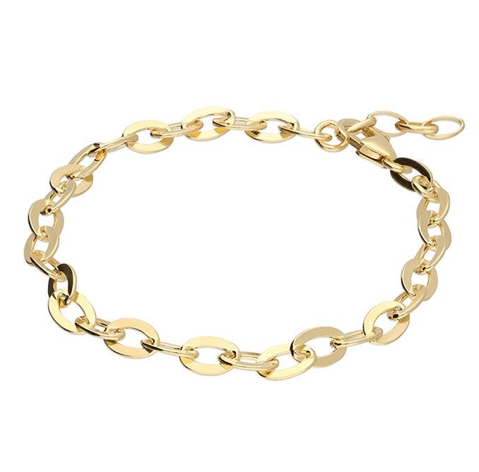 Oval Links Bracelet - 24ct Gold Vermeil - Rococo Jewellery