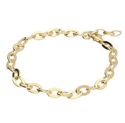 Oval Links Necklace - 24ct Gold Vermeil - Rococo Jewellery
