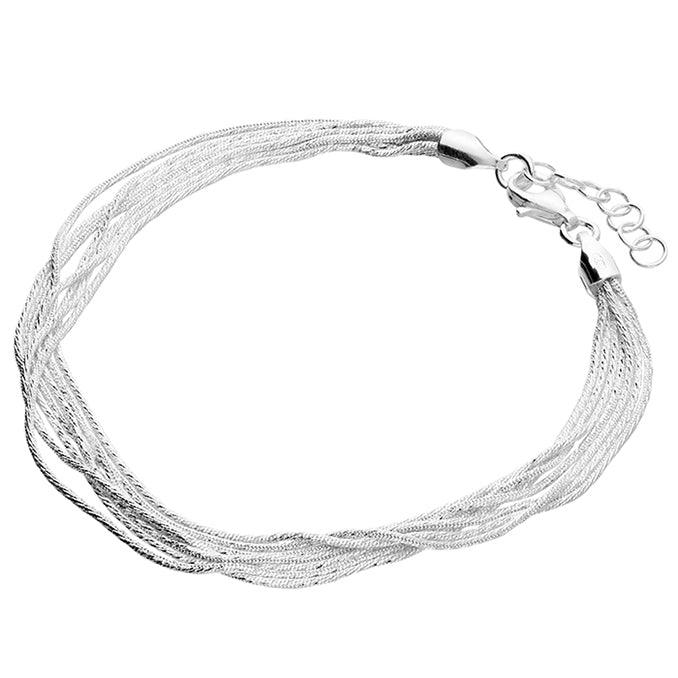 7-Strand Bracelet - Sterling Silver - Rococo Jewellery