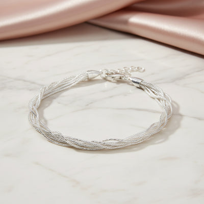 7-Strand Bracelet - Sterling Silver - Rococo Jewellery