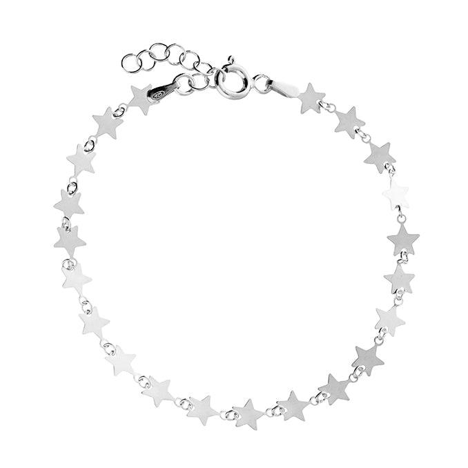 Sterling Silver Stars Anklet - Rococo Jewellery