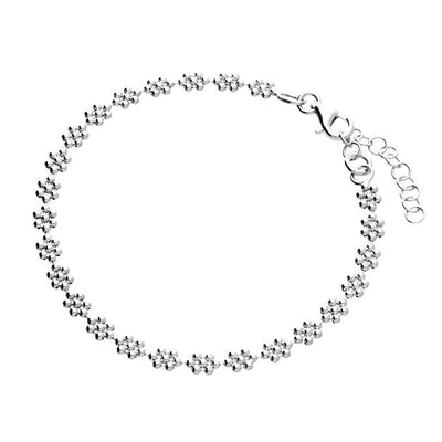 Flower Bracelet - Sterling Silver - Rococo Jewellery