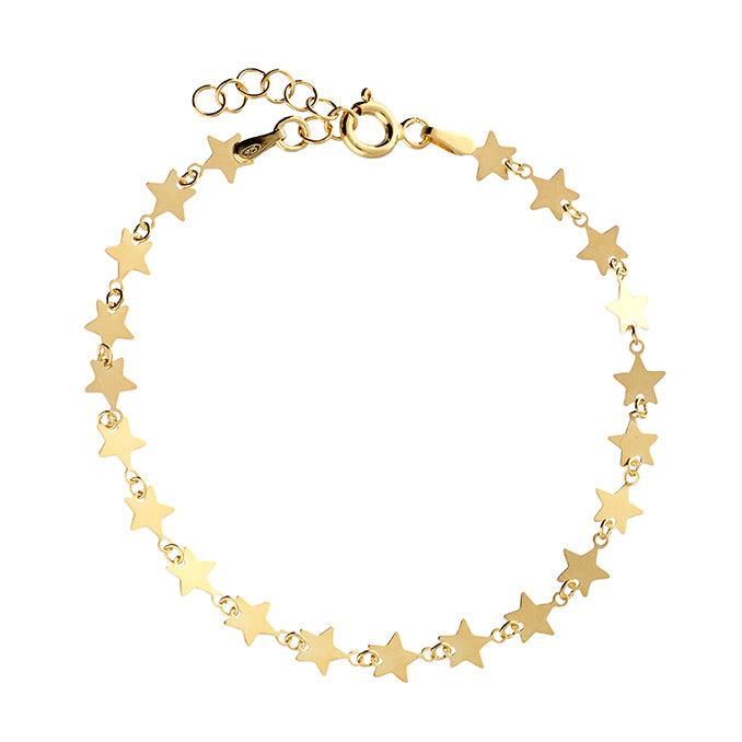 Gold Vermeil Stars Anklet - Rococo Jewellery