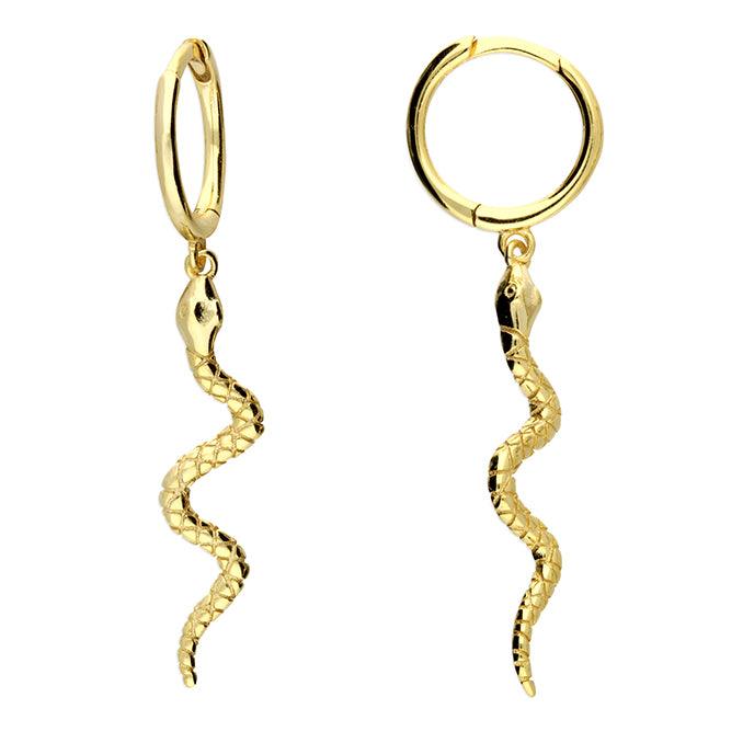 Snake Huggie Gold Plated - Rococo Jewellery