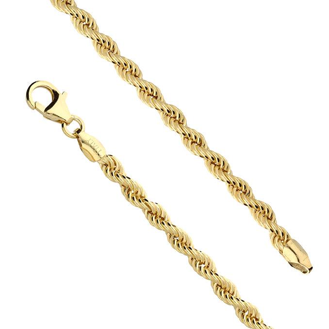 Delicate Braided Rope Necklace in Gold Vermeil - Rococo Jewellery