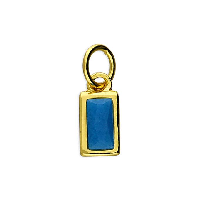 18ct Gold Vermeil Turquoise Pendant - Rococo Jewellery