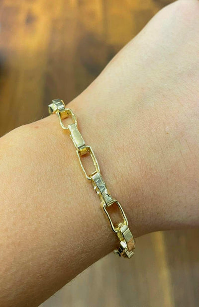 Saphirim Chain Bracelet - 18ct Gold Vermeil - Rococo Jewellery