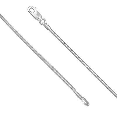 Sterling Silver Medium Snake Chain - Various Lengths - Rococo Jewellery