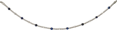 Unique & Co Tiger's Eye or Lapis Beads Stainless Steel Necklace - Rococo Jewellery