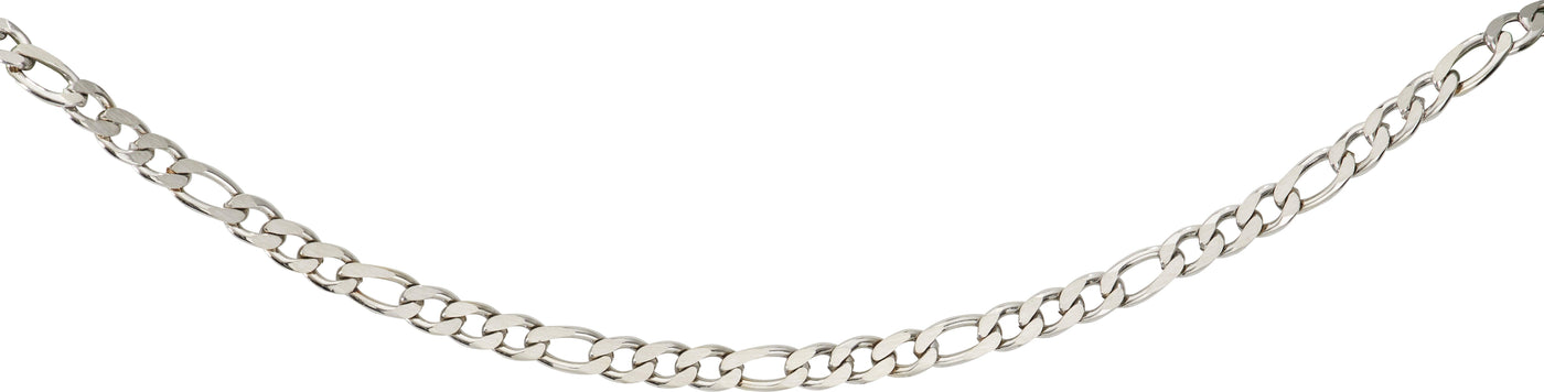 Unique & Co Stainless Steel Figaro Chain - Rococo Jewellery