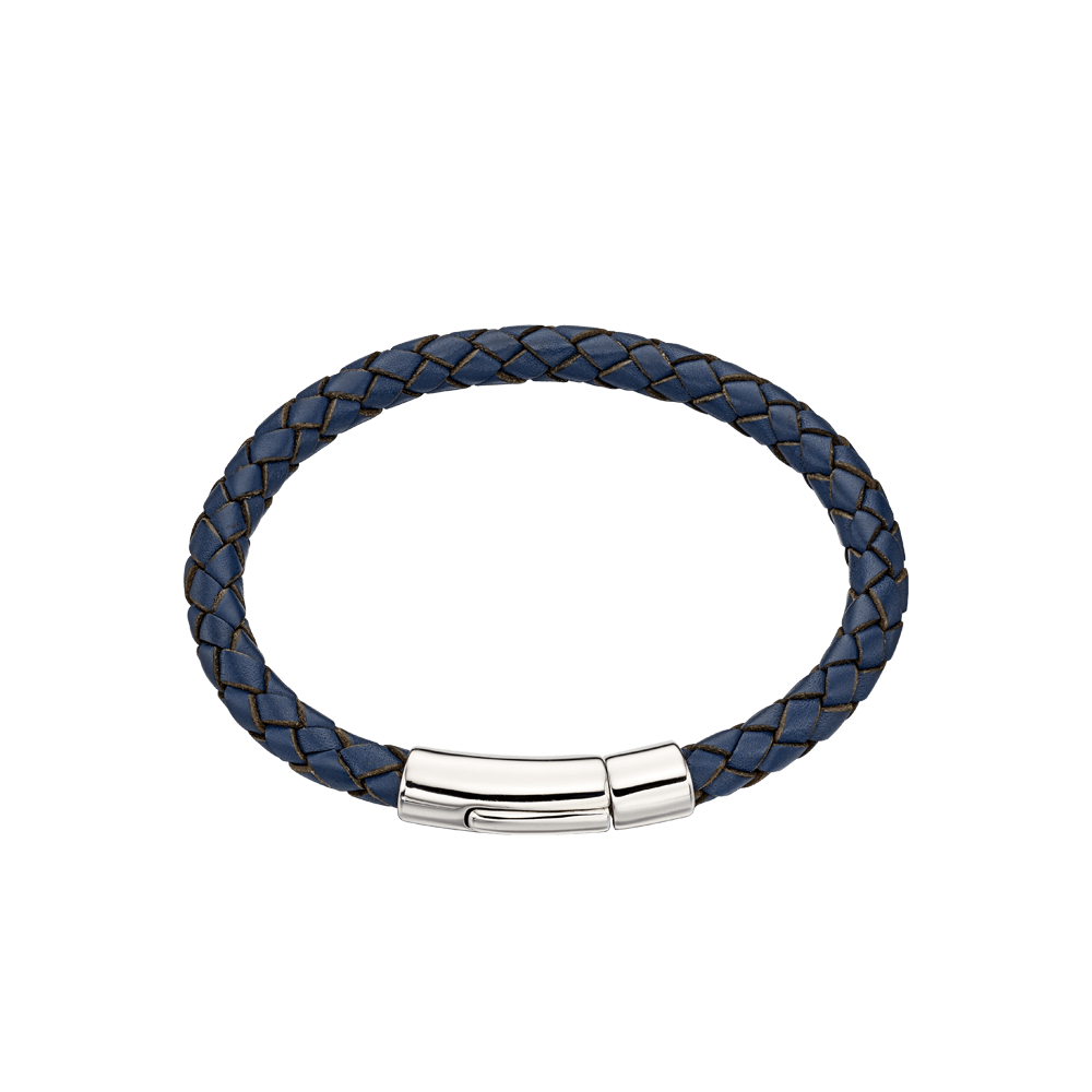 Little Star Andre-Boys Leather Bracelet - Blue - Rococo Jewellery