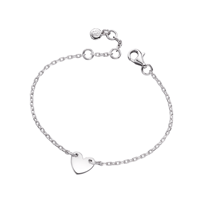 Little Star Sterling Silver Anna Heart Bracelet - Rococo Jewellery