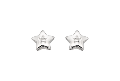Little Star Noor Diamond Star Stud Earrings - Rococo Jewellery