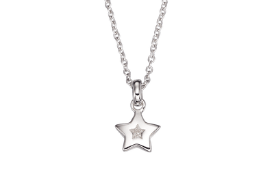 Little Star Kirsty Diamond Star Pendant and Chain - Rococo Jewellery
