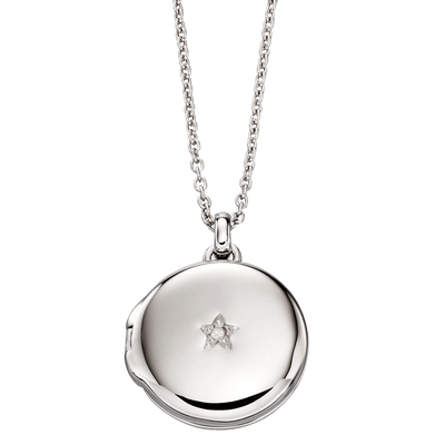 Little Star Adriana Diamond Locket Pendant - Rococo Jewellery