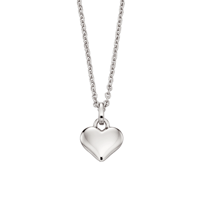 Little Star Mia Plain Small Heart Pendant and Chain - Rococo Jewellery