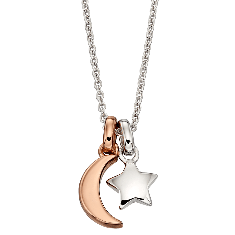 Little Star Colette-Star & Moon Necklace - Rococo Jewellery