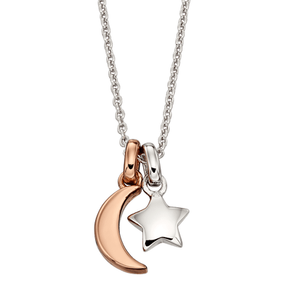 Little Star Colette-Star & Moon Necklace - Rococo Jewellery