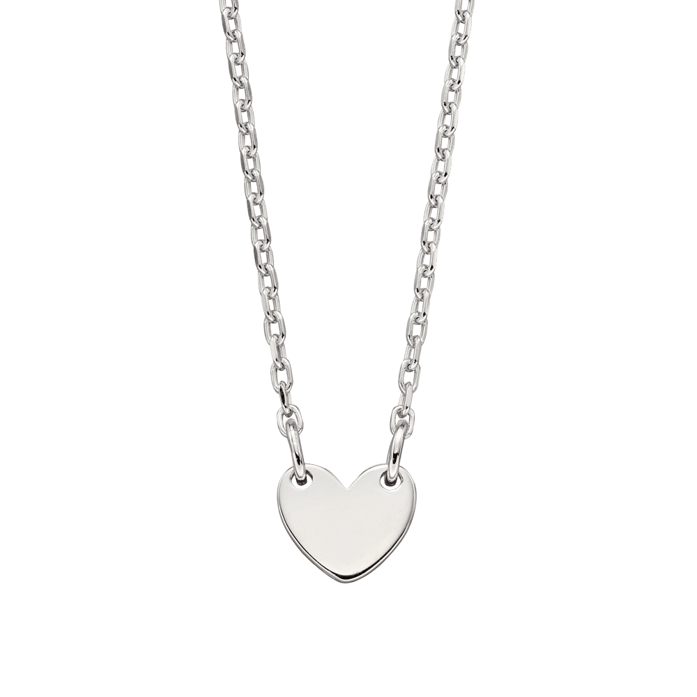 Little Star Sterling Silver Lexi Heart Necklace - Rococo Jewellery