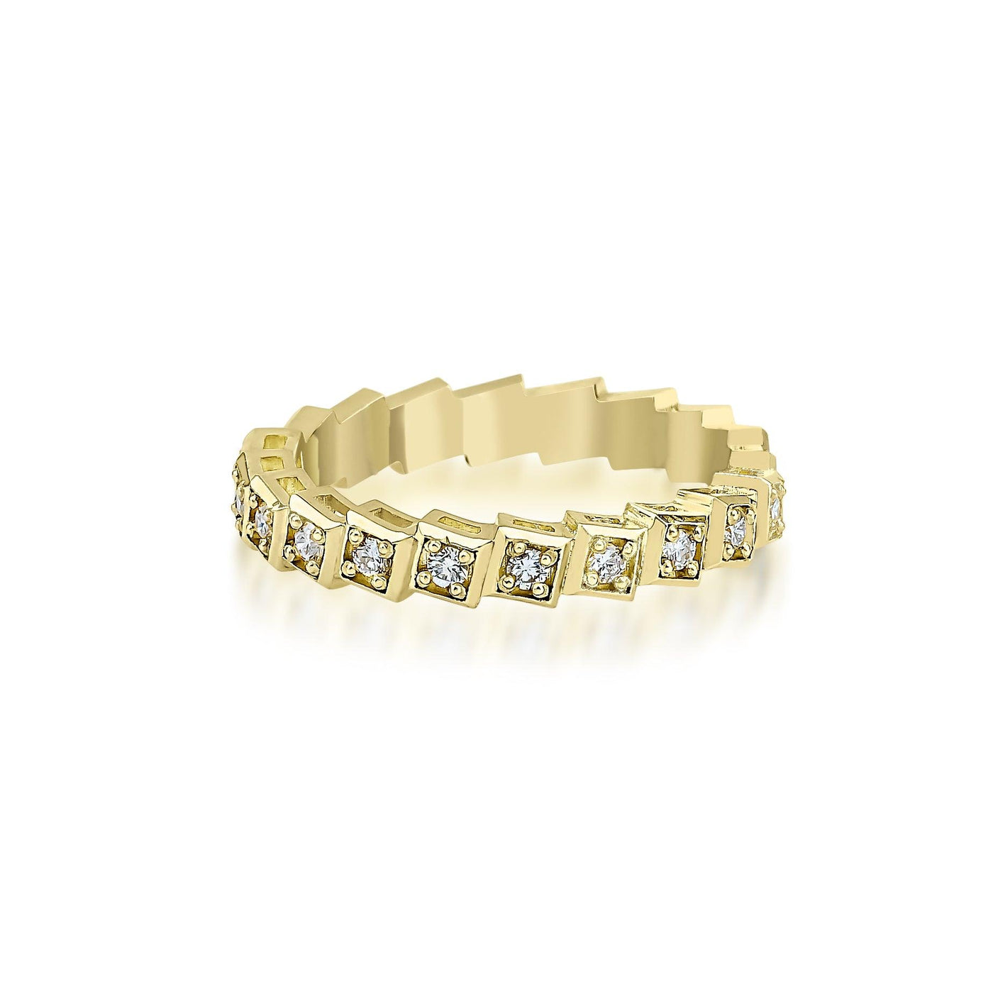 18ct Gold and Diamonds Lara Ring - Rococo Jewellery