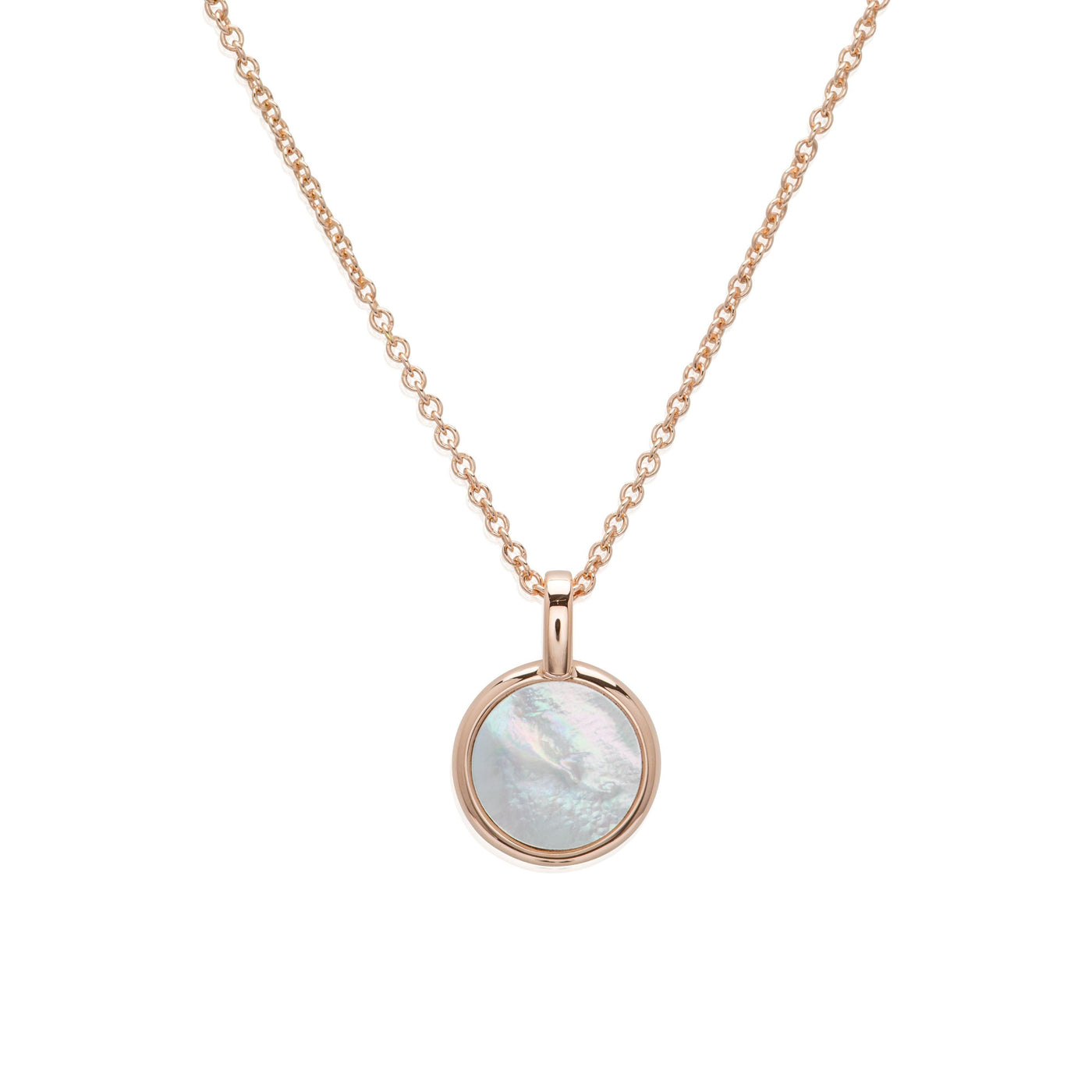 Unique & Co Mother of Pearl Necklace - 18ct Rose Gold - Rococo Jewellery