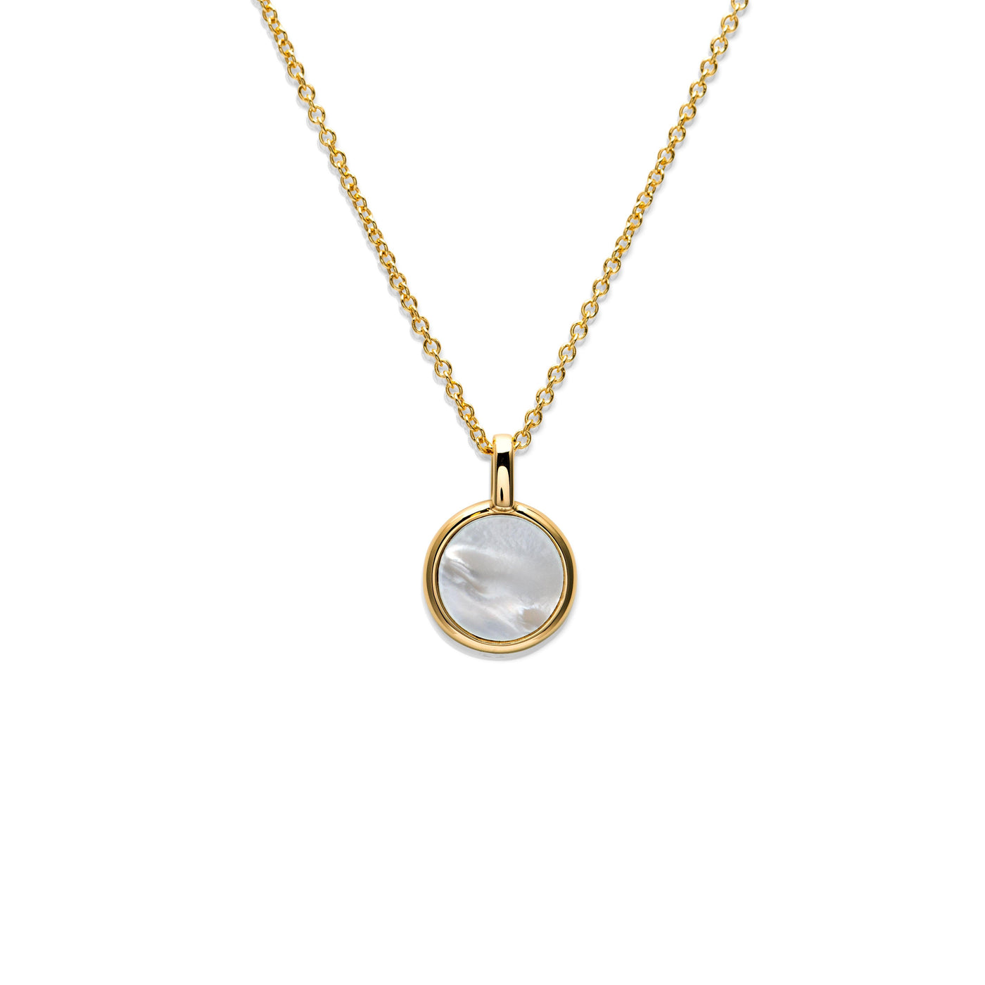 Unique & Co 18ct Gold and Mother of Pearl Pendant - Rococo Jewellery