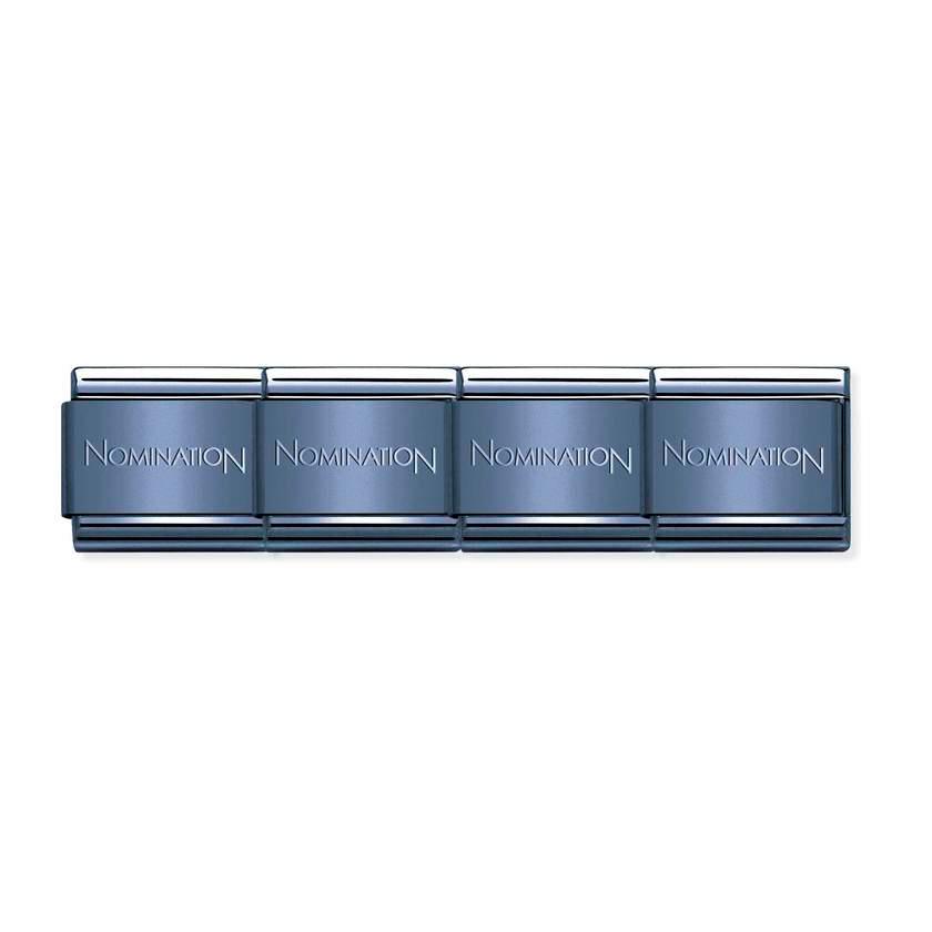 Nomination Classic Matt Midnight Blue Stainless Steel Starter Bracelet - Rococo Jewellery