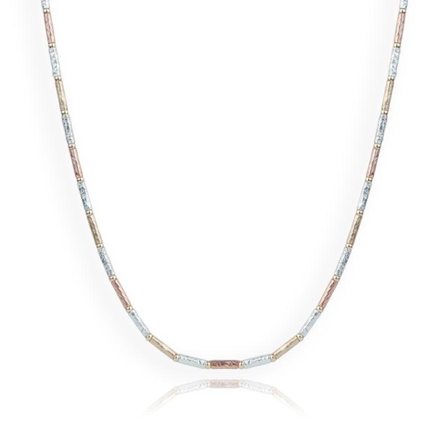 Lavan 3-Tone Gold and Sterling Silver Necklace - Rococo Jewellery