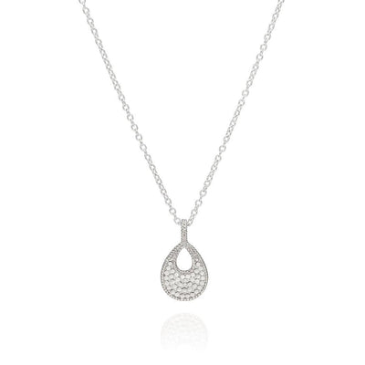 Anna Beck Classic Small Open Teardrop Necklace - Reversible - Rococo Jewellery