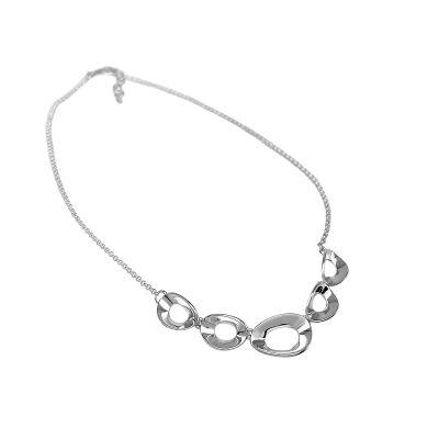 Silver Holey Bowl Necklace - Rococo Jewellery