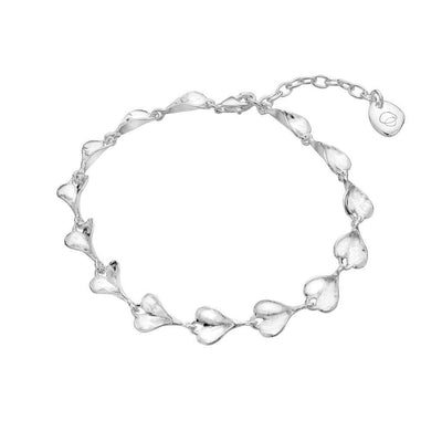 Sea Gems Petite Leaf Heart Bracelet - Rococo Jewellery