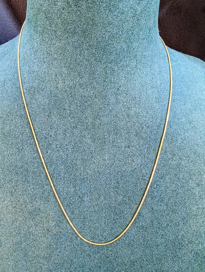 9ct Gold 18" Snake Chain - Rococo Jewellery