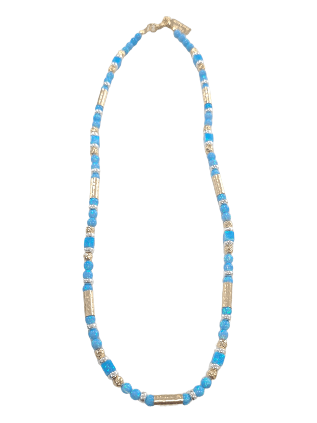 Yaron Morhaim Rolled Gold & Opal Necklace - Rococo Jewellery