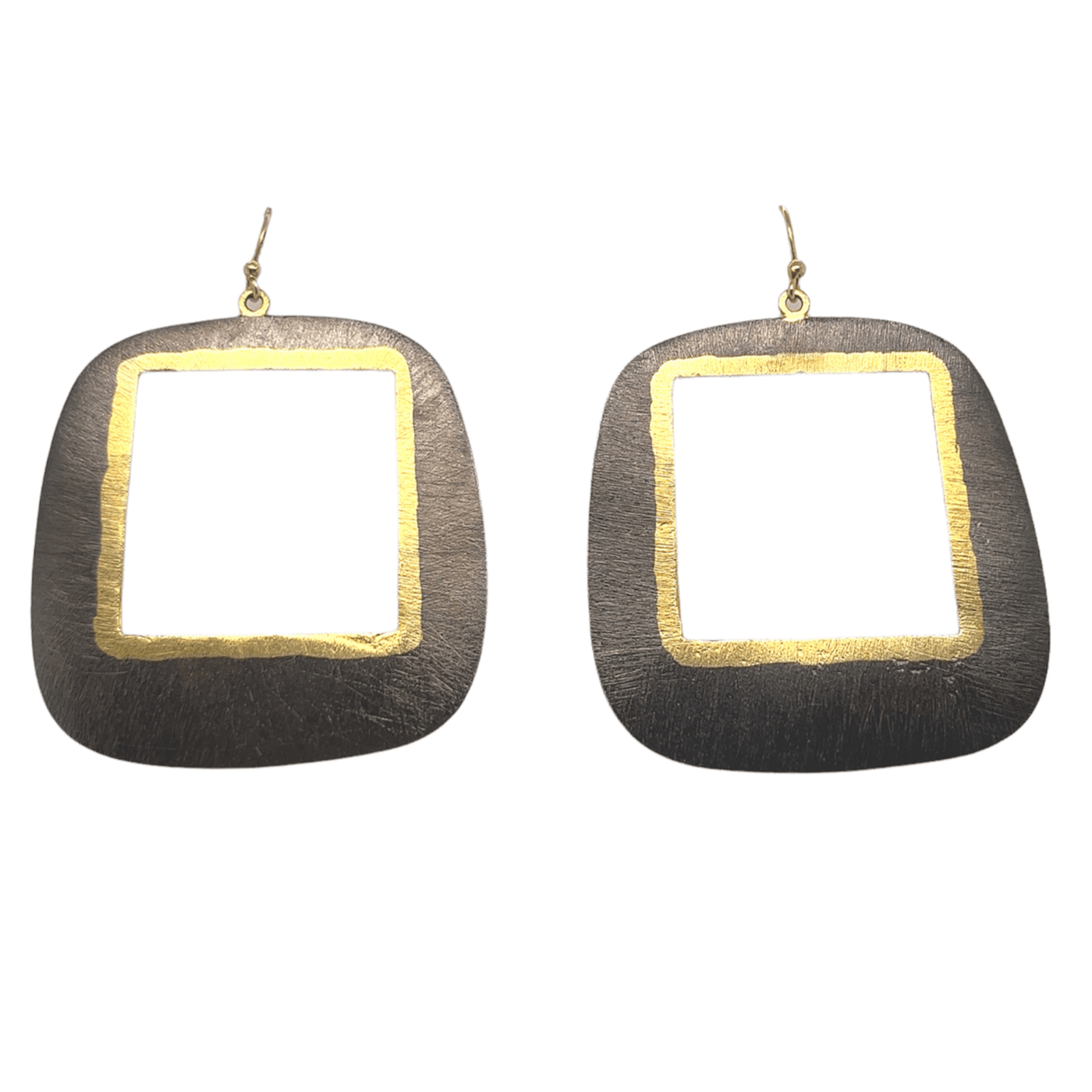 Cut Out Square Drop Earrings - Rococo Jewellery