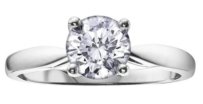 9ct White Gold 0.25ct Diamond Ring - Rococo Jewellery