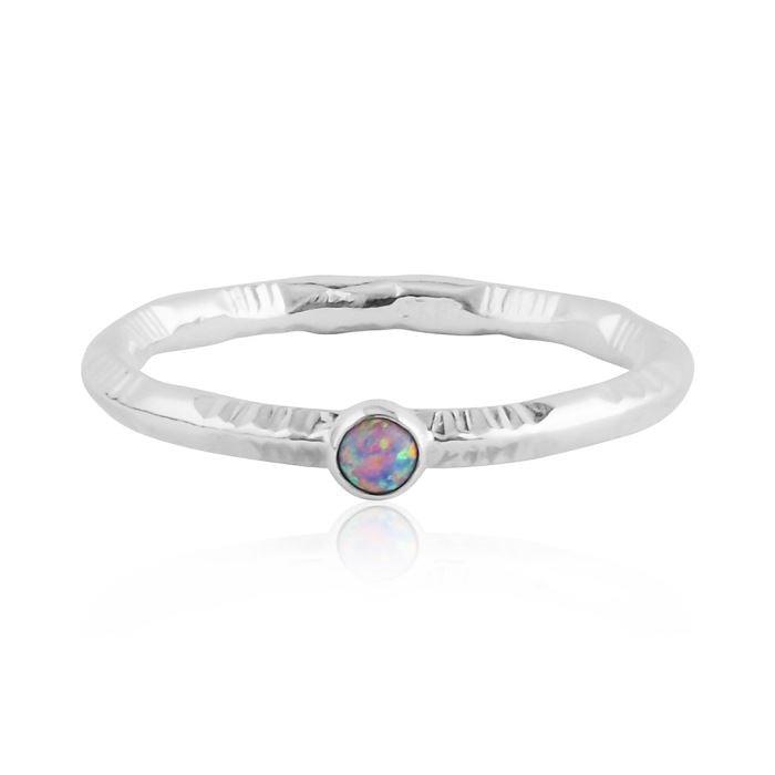 Lavan Slim Purple Opal Ring - Rococo Jewellery