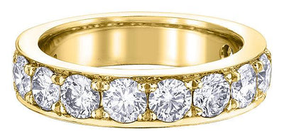 18ct Yellow Gold 17 Diamond Eternity Ring - Rococo Jewellery