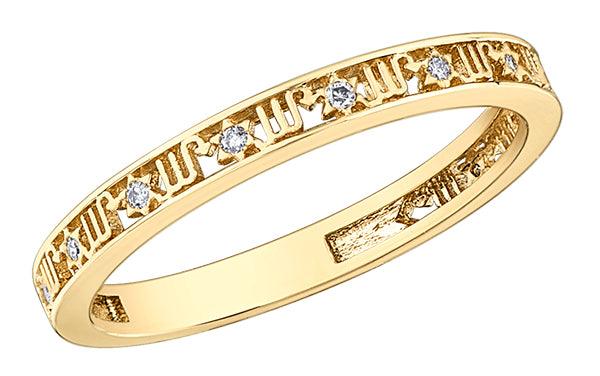 10ct Gold & Diamond Scorpio Zodiac Ring - Rococo Jewellery