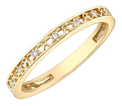 10ct Gold & Diamond Taurus Zodiac Ring - Rococo Jewellery