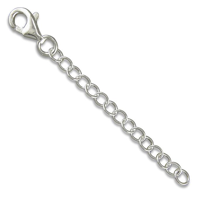 Sterling Silver Extension Chain - Various Lengths - Rococo Jewellery